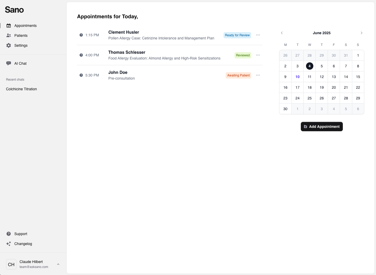 App screenshot